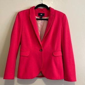 H&M Hot Pink Blazer Sz 10